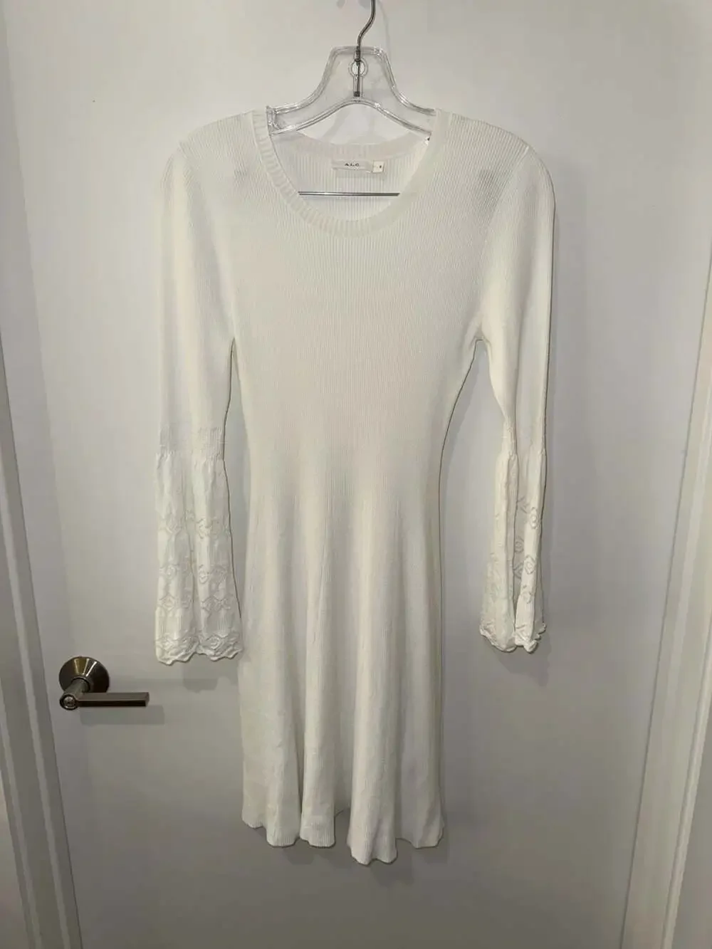 alc white mini dress A.L.C. Elsie This dress runs short A.L.C. Ivory 100% Silk Long